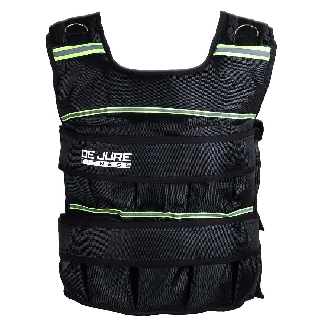De Jure Fitness Adjustable Weighted Vest 10kg Black - Weighted Vests product