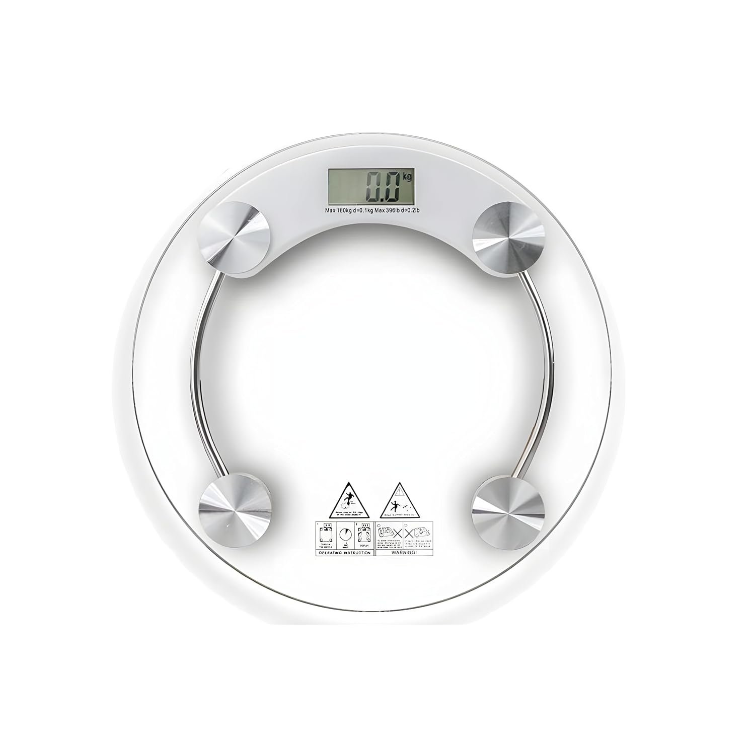 Dr. Care Round Glass Digital Bathroom Weighing Scale — product photo showing the listed model or variant