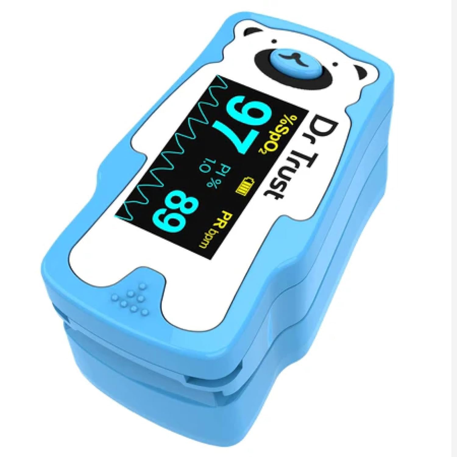 Dr Trust Paediatric Fingertip Pulse Oximeter 212 Blue — product photo showing the listed model or variant