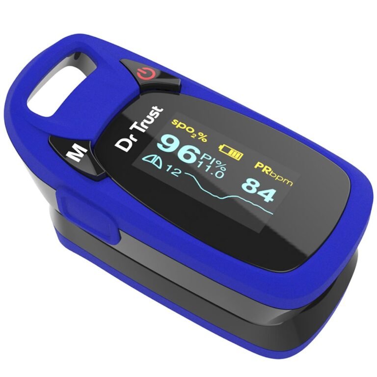 Official product photograph of Dr Trust Professional Series Fingertip Pulse Oximeter