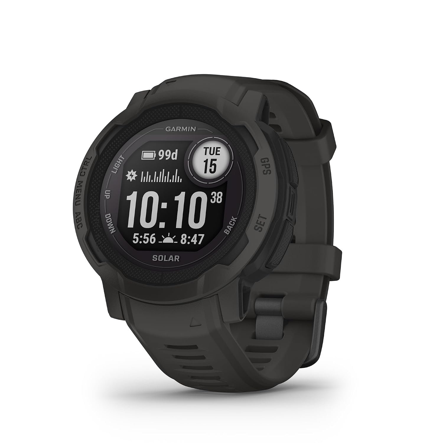Official product photograph of Garmin Instinct 2 Solar GPS Smartwatch