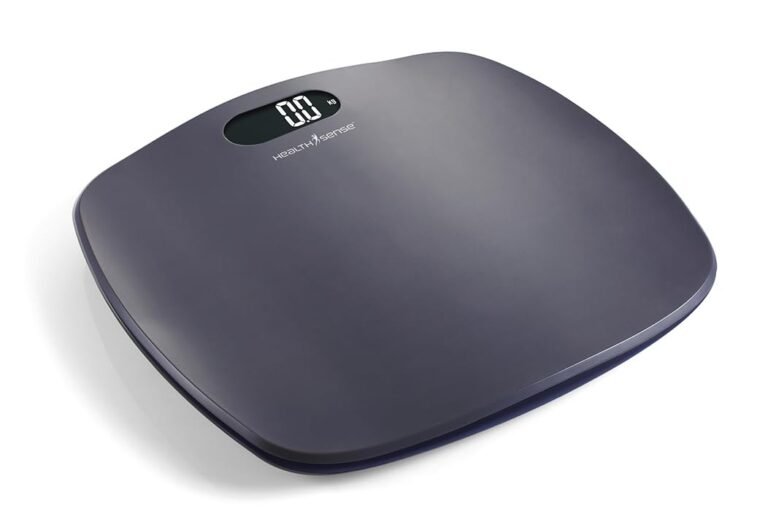Official product photograph of HealthSense Ultra-Lite PS126 Digital Bathroom Scale