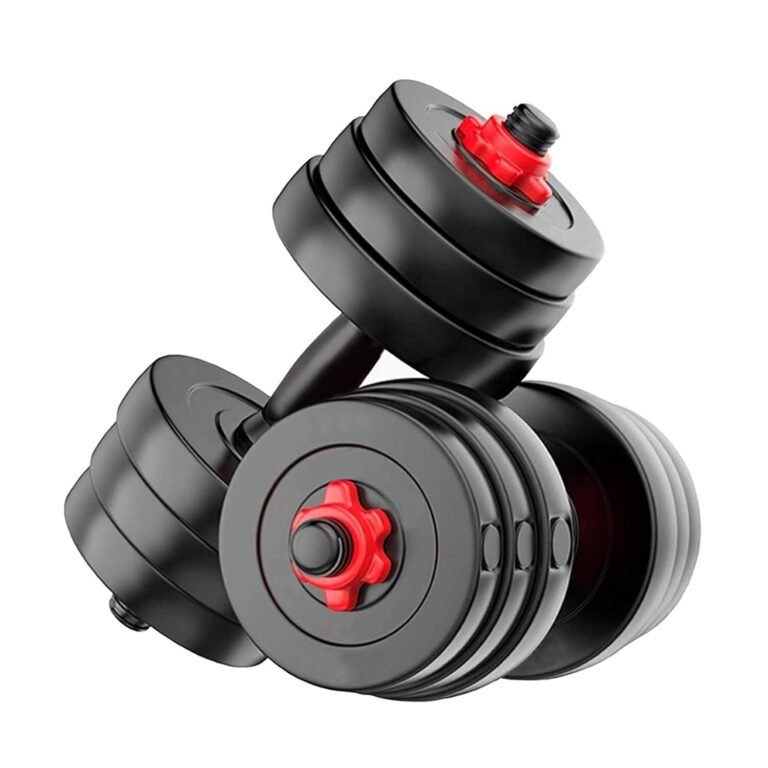 Kore 20kg PVC Adjustable Dumbbells Combo16 Black product packaging or equipment in the correct model and variant
