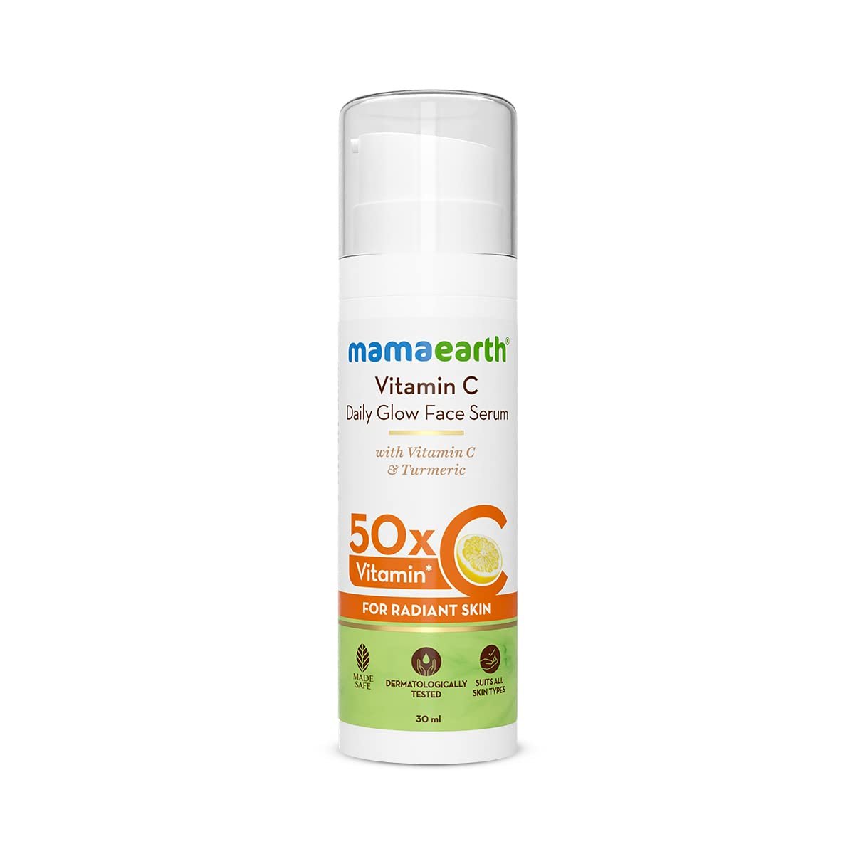 Official product photograph of Mamaearth Vitamin C Daily Glow Face Serum 30ml