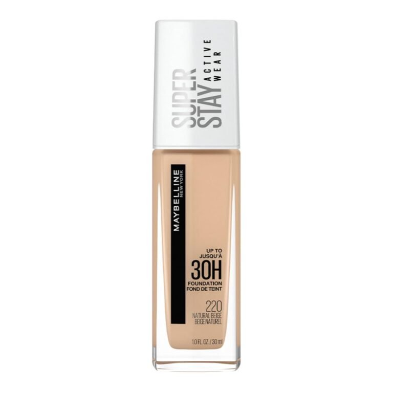 Official product photograph of Maybelline Super Stay Active Wear Foundation 220 Natural Beige 30ml