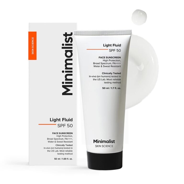 Official product photograph of Minimalist Light Fluid Sunscreen SPF 50 PA++++