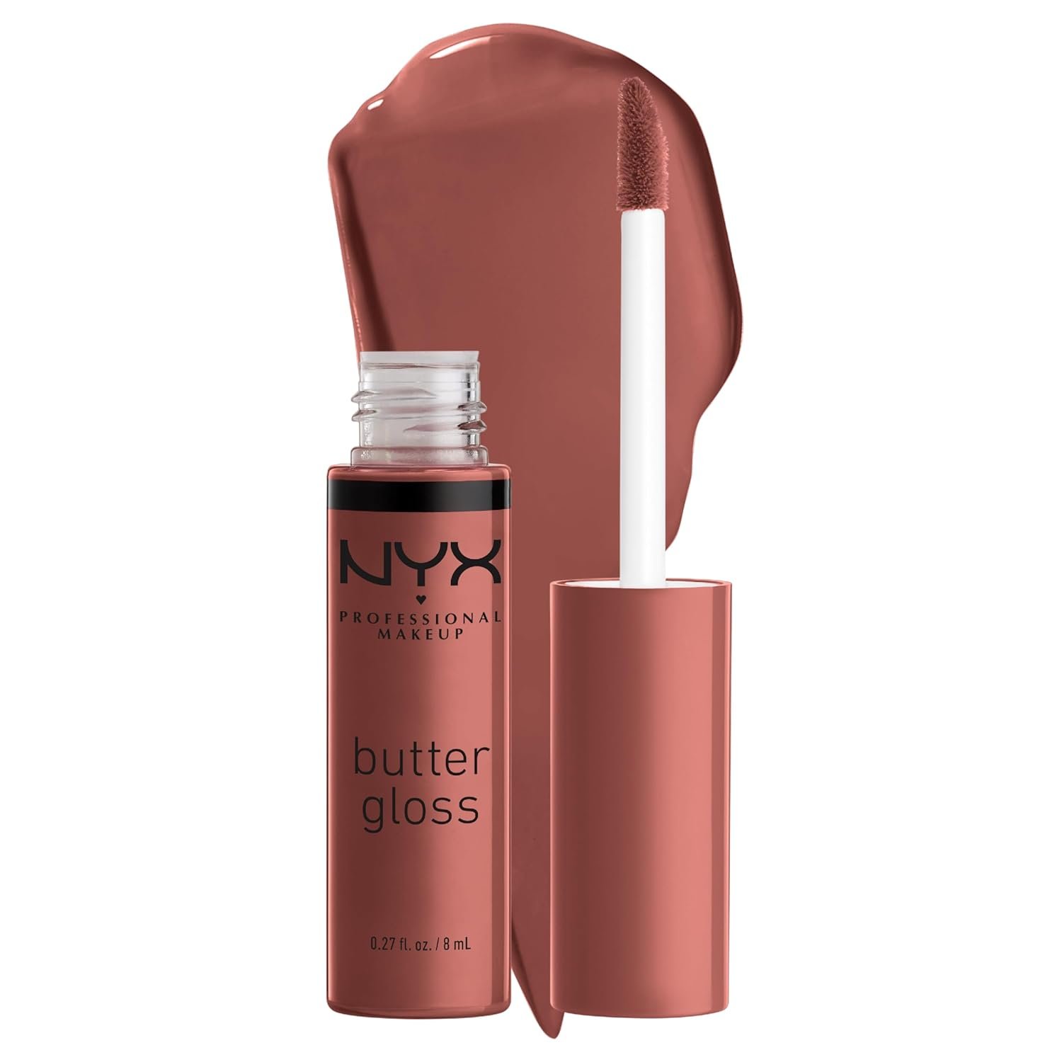 NYX Professional Makeup Butter Gloss Praline 8ml - product photograph showing the exact Amazon India variant