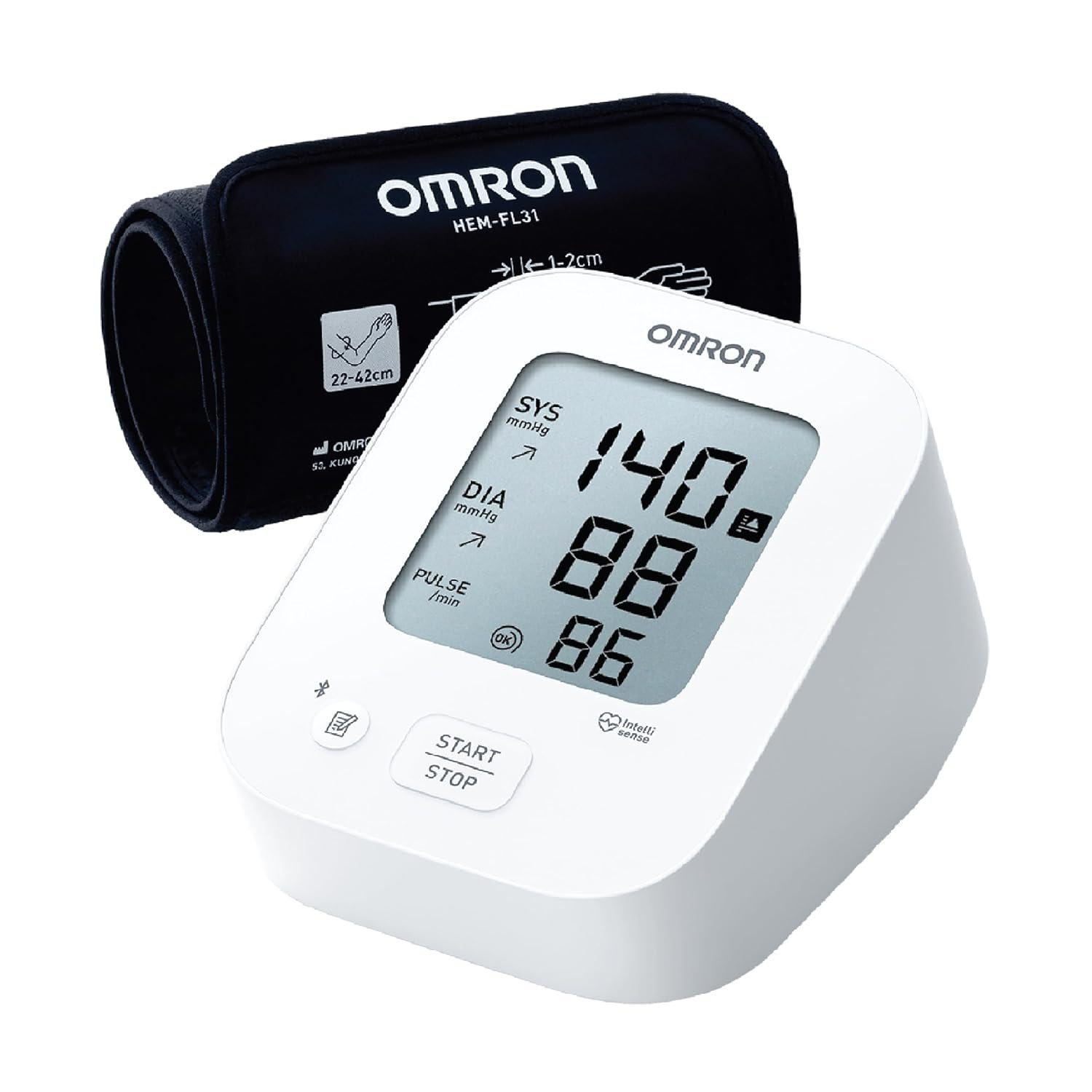 Omron HEM-7183T1 FLIN Bluetooth Upper Arm Blood Pressure Monitor — product photo showing the listed model or variant