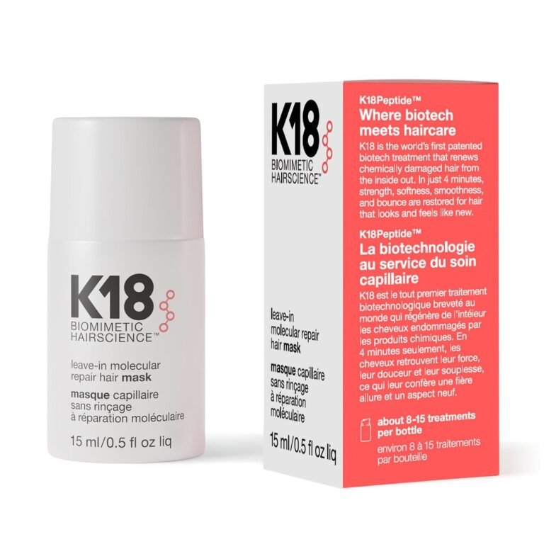 K18 Leave-In Molecular Repair Hair Mask 15ml product packaging or product view