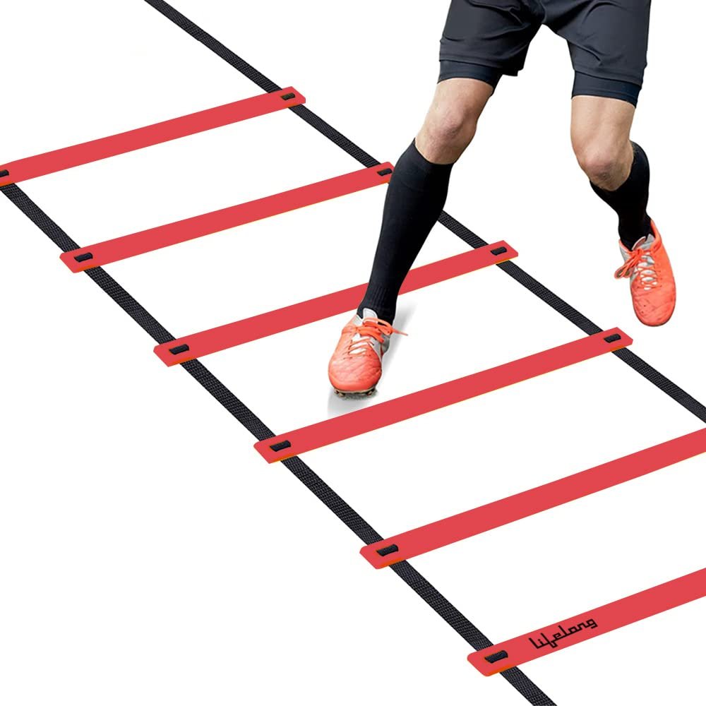 Lifelong LLSL01 Adjustable Agility Ladder 6m 12 Rungs product packaging or device