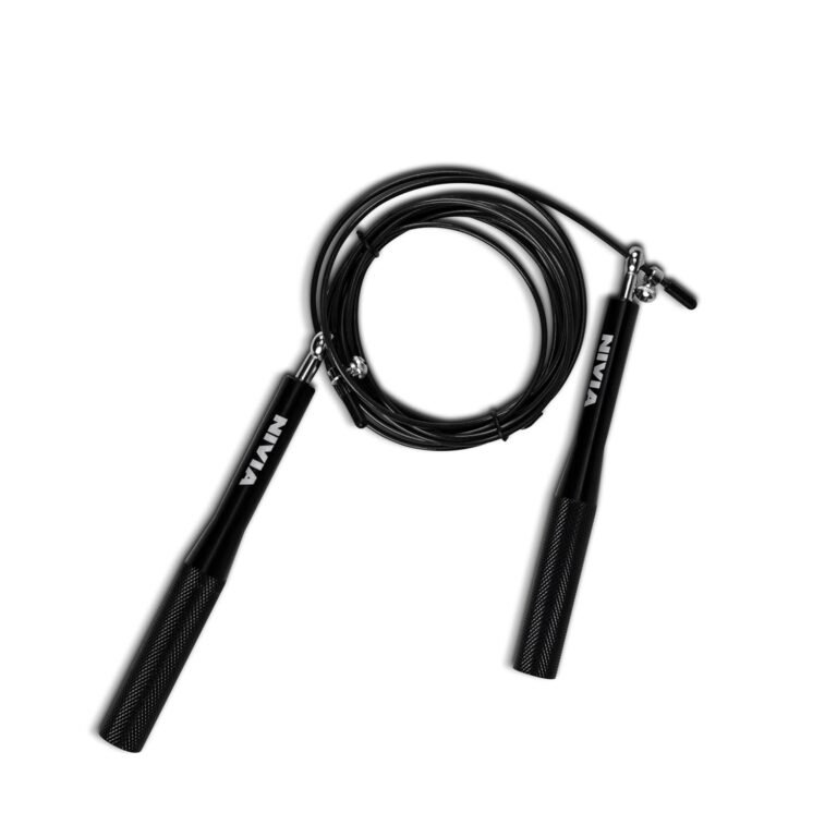 Nivia Pro Speed Aluminium Adjustable Skipping Rope product packaging or device