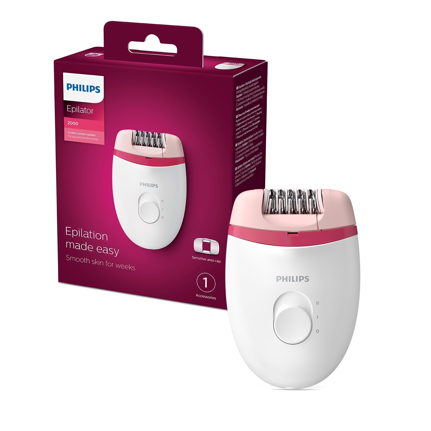 Philips Satinelle Essential Epilator BRE235/00 product packaging or product view