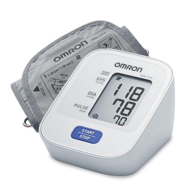 Omron HEM 7120 Automatic Blood Pressure Monitor product packaging or product view