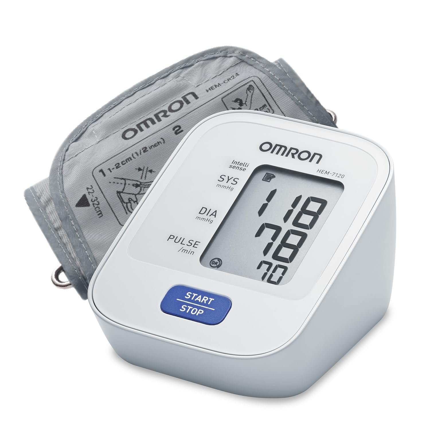 Omron HEM 7120 Automatic Blood Pressure Monitor product packaging or product view