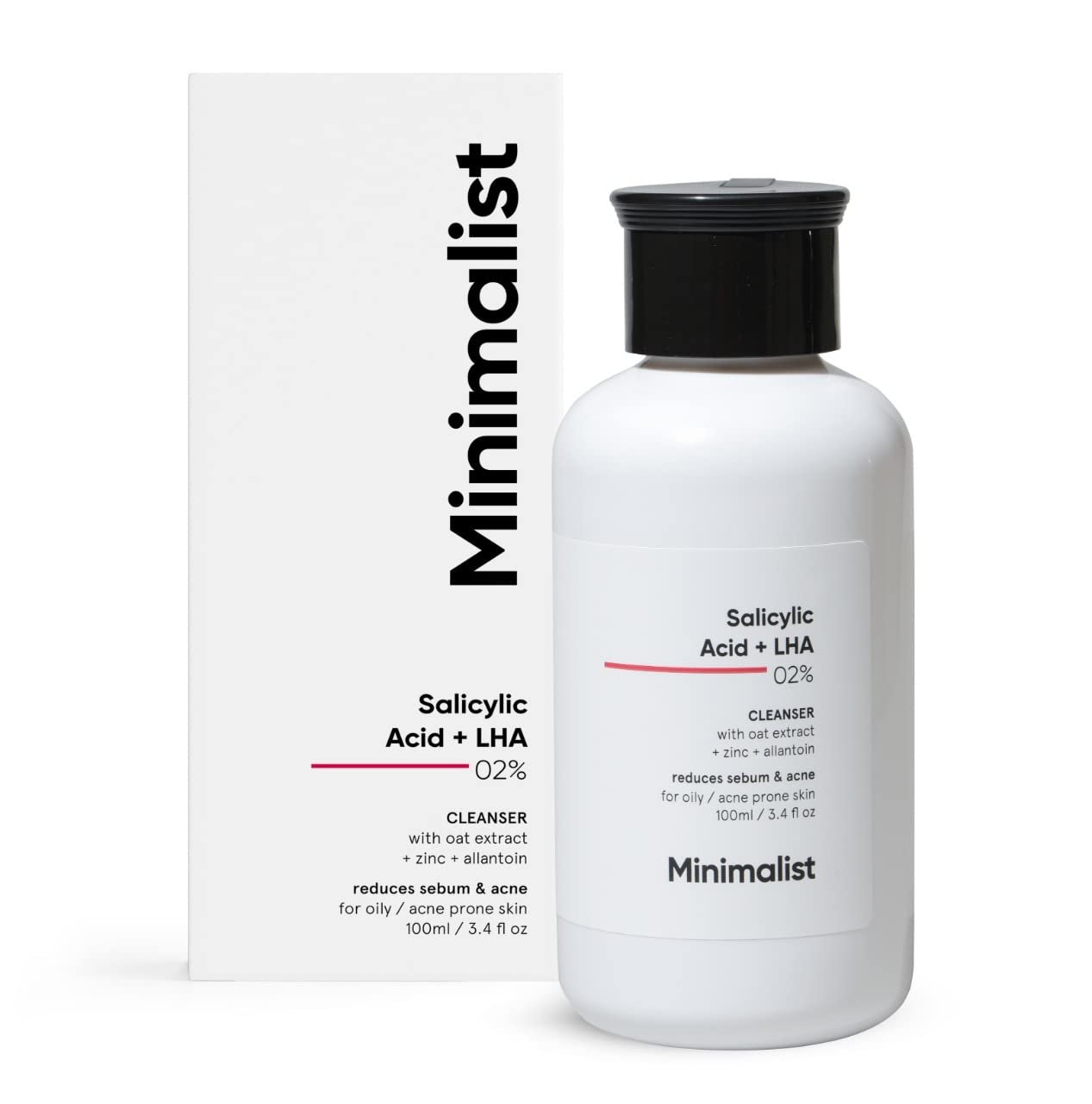 Minimalist 2% Salicylic Acid Cleanser 100ml product packaging or device photograph
