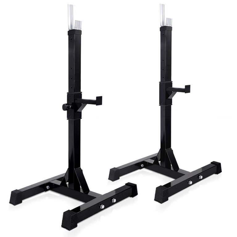 Kobo Adjustable Standard Solid Steel Squat Stands Pair product photo