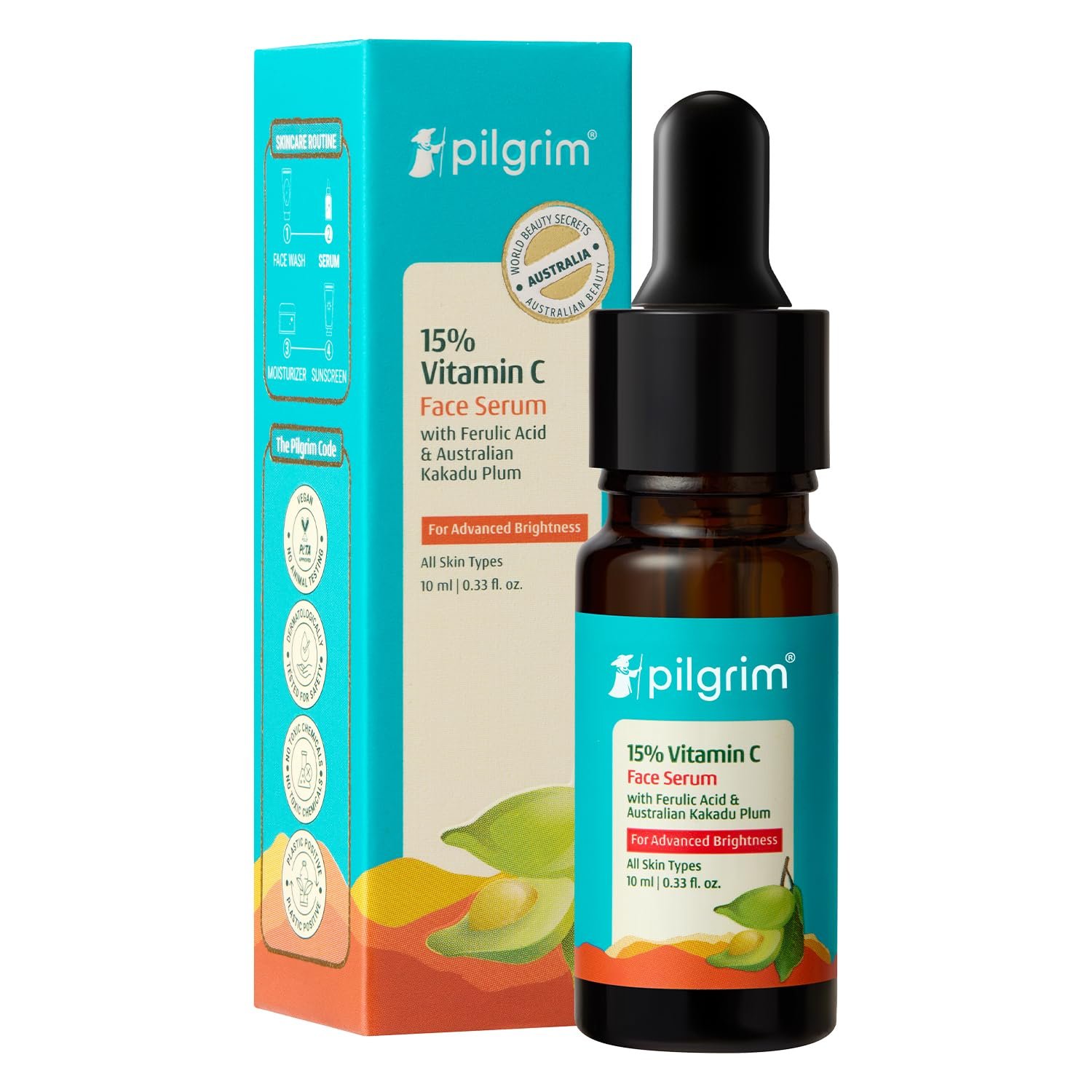 Pilgrim 15% Vitamin C Face Serum 10ml — product photo showing the listed model or variant