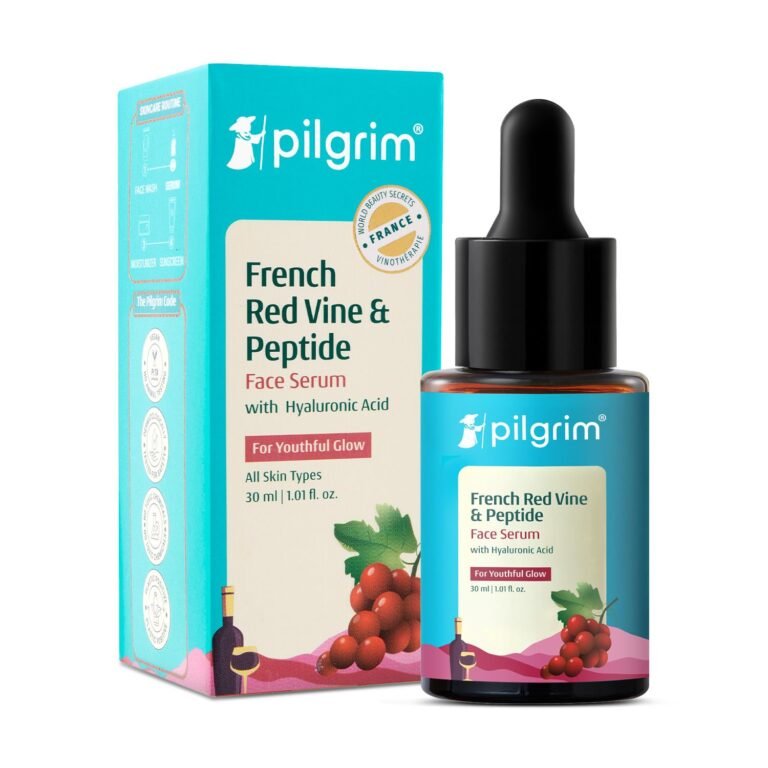 Pilgrim French Red Vine and Hyaluronic Acid Serum with Peptides 30ml — product photo showing the listed model or variant