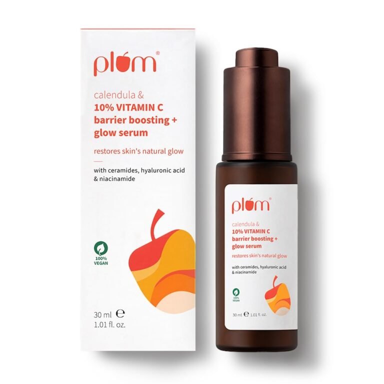 Plum 10% Vitamin C and Calendula Barrier Boosting Glow Serum 30ml — product photo showing the listed model or variant