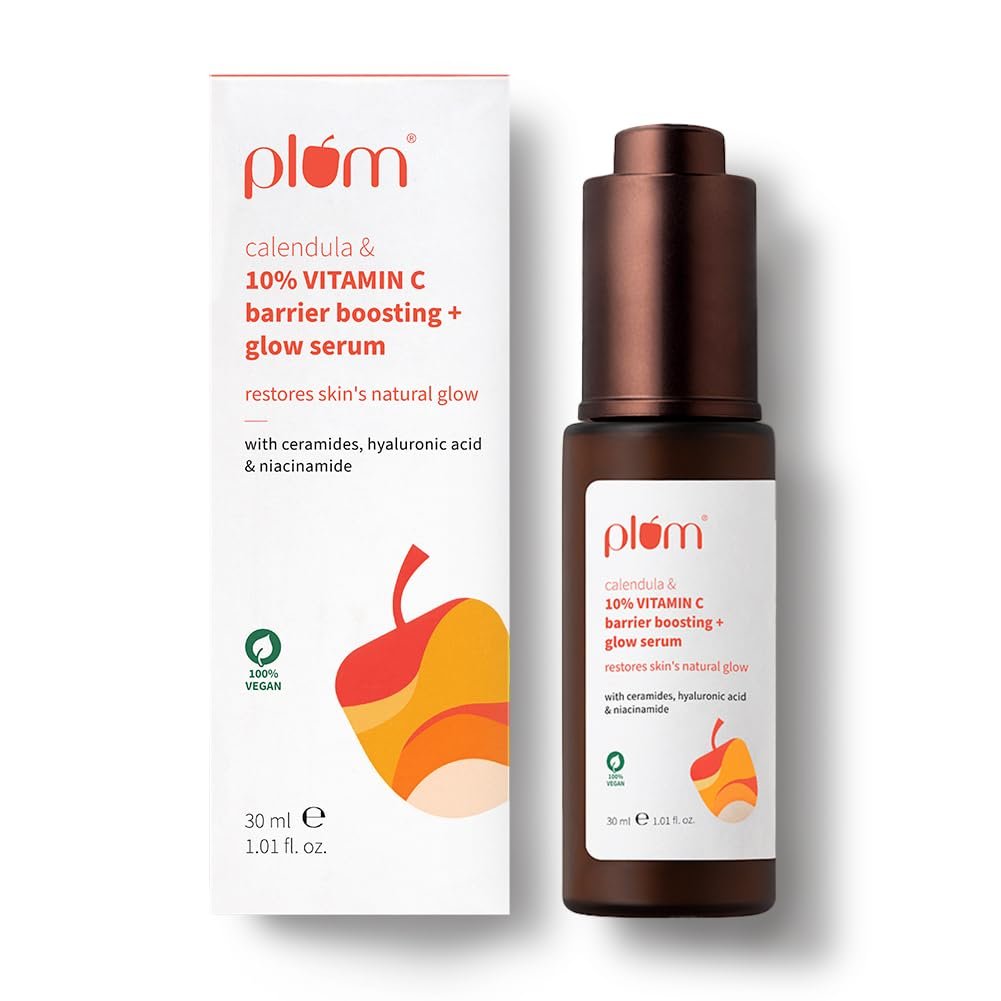 Plum 10% Vitamin C and Calendula Barrier Boosting Glow Serum 30ml — product photo showing the listed model or variant