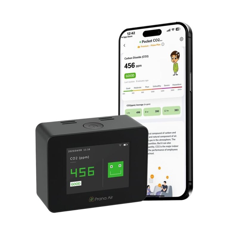Prana Air Pocket CO2 Monitor (WiFi) - Air Quality Monitors product