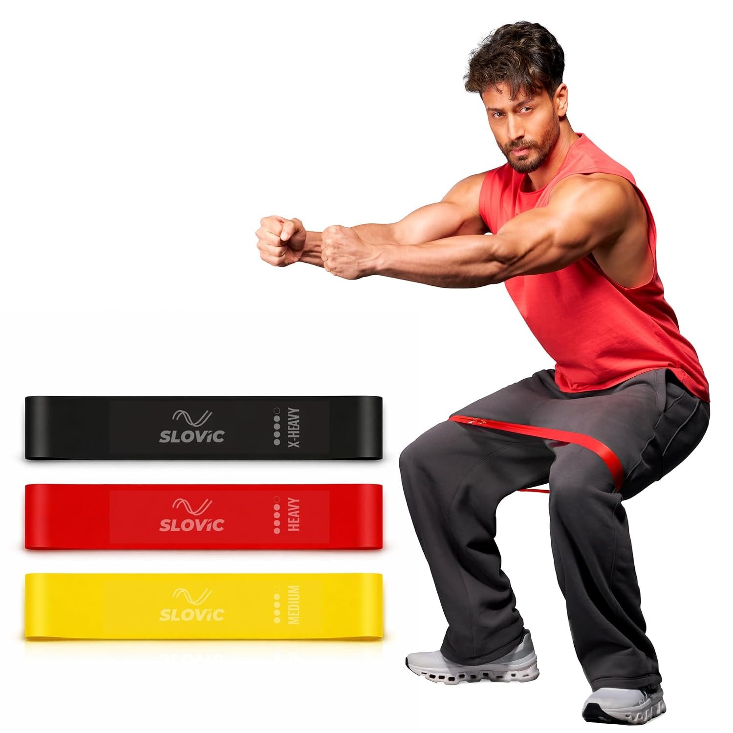 Slovic Mini Loop Resistance Bands Set of 3 — genuine product photo of the listed mini loop band set