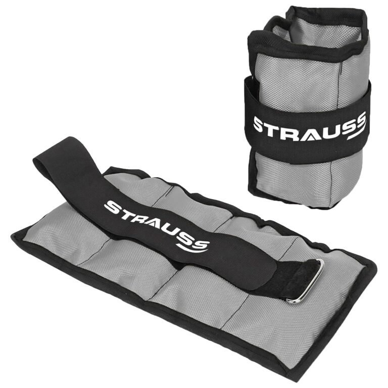 STRAUSS Ankle Wrist Weights 1kg x 2 Grey - Ankle Weights product
