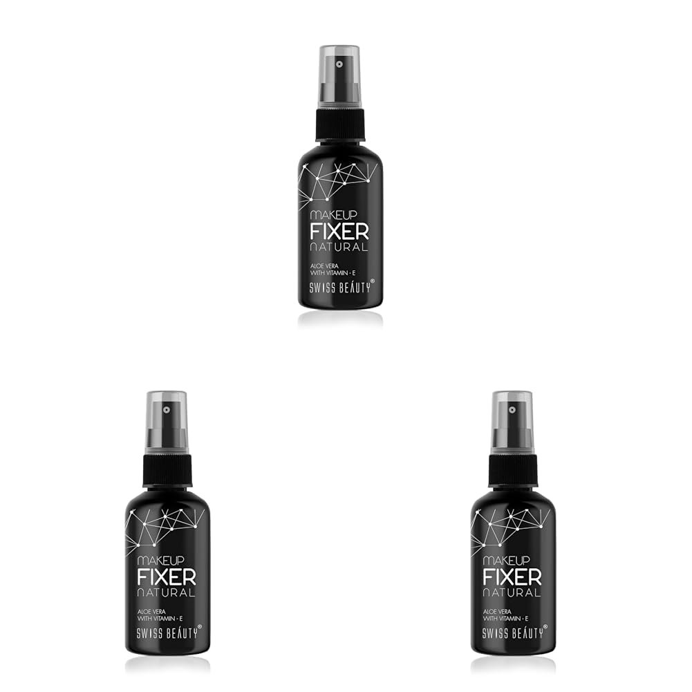 Swiss Beauty Natural Dewy Makeup Fixer Setting Spray 70ml - product photograph showing the exact Amazon India variant