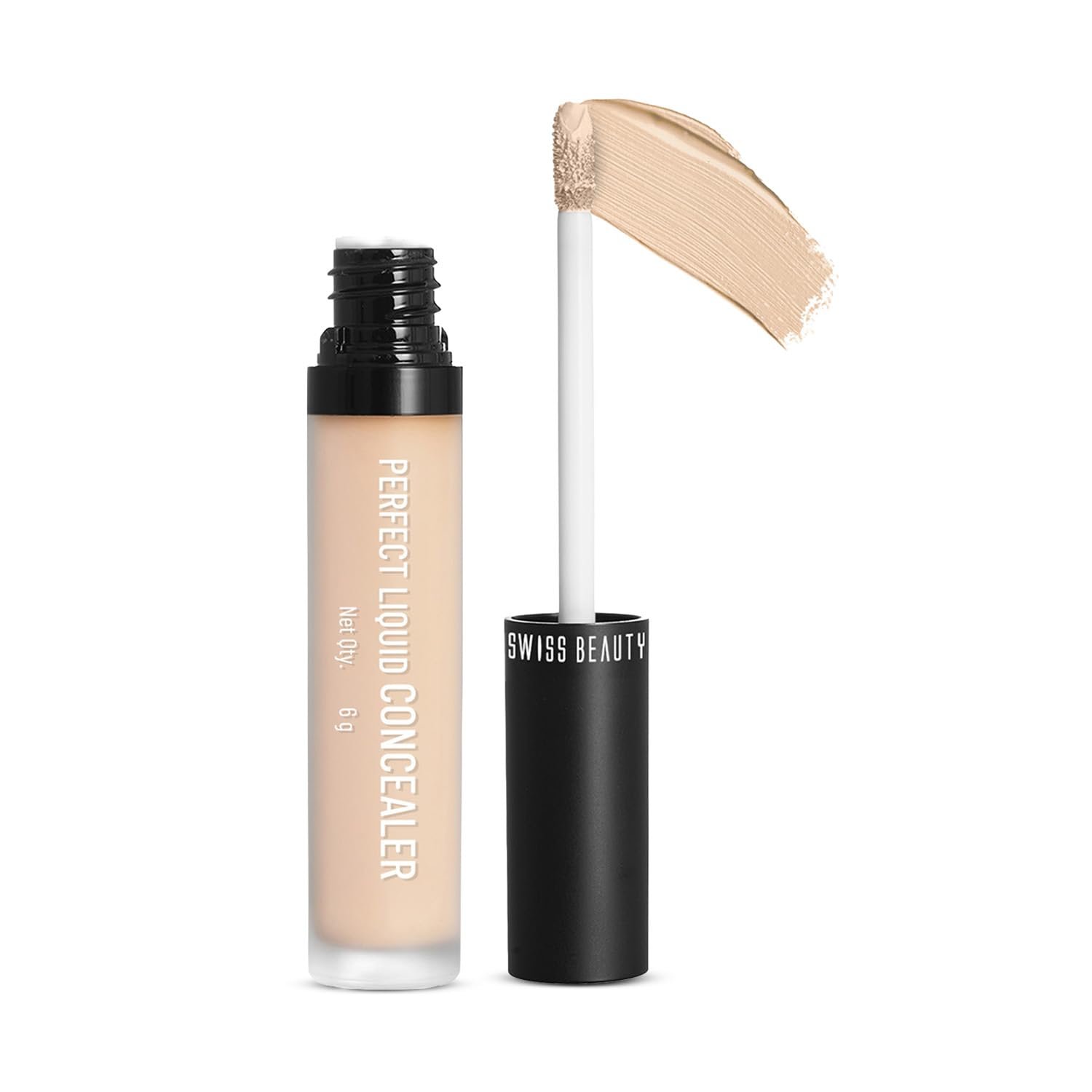 Official product photograph of Swiss Beauty Perfect Liquid Concealer 02 Sand Sable 6g
