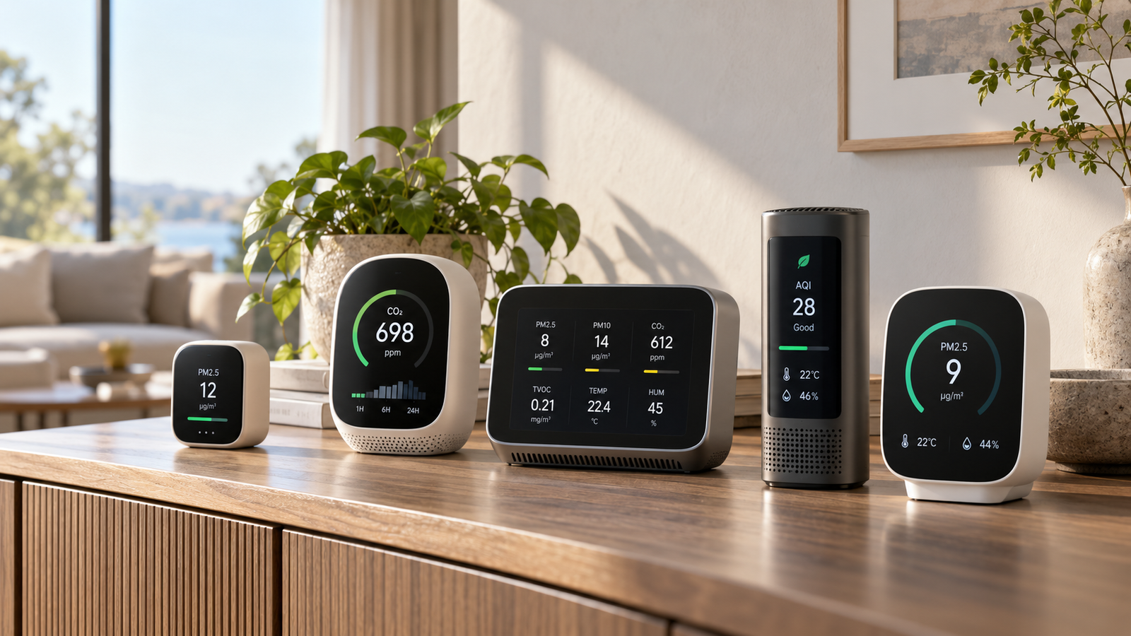 Five air quality monitors compared for Physical Glow India buying guide