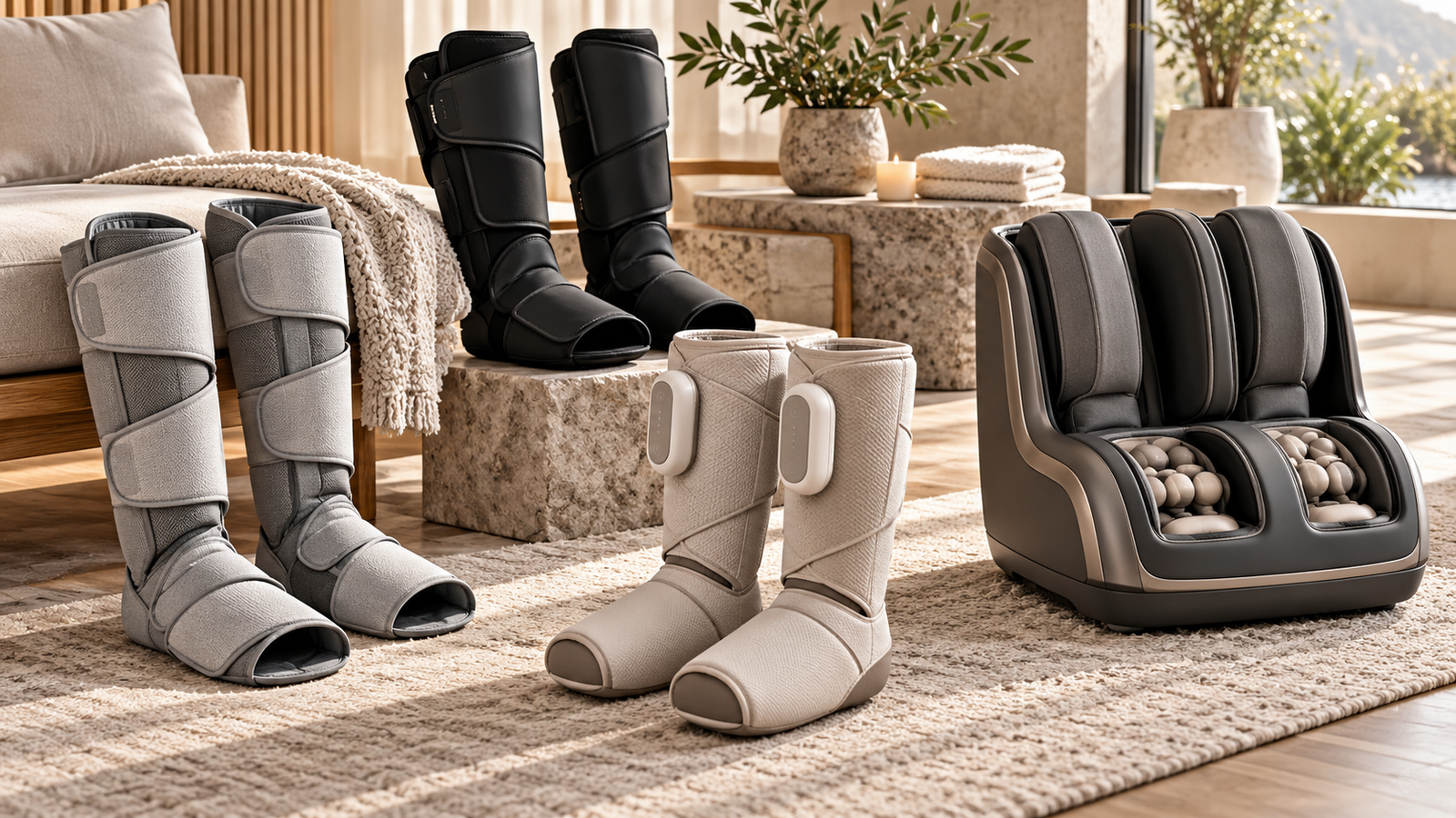 Five leg compression massagers compared for Physical Glow India buying guide
