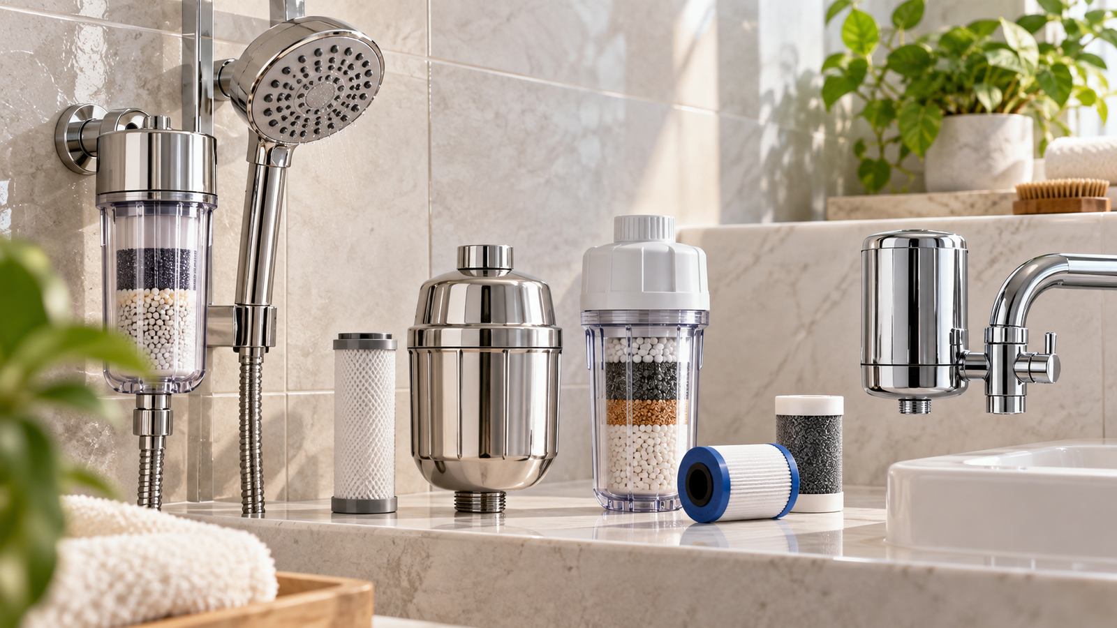 Five shower filters compared for Physical Glow India buying guide