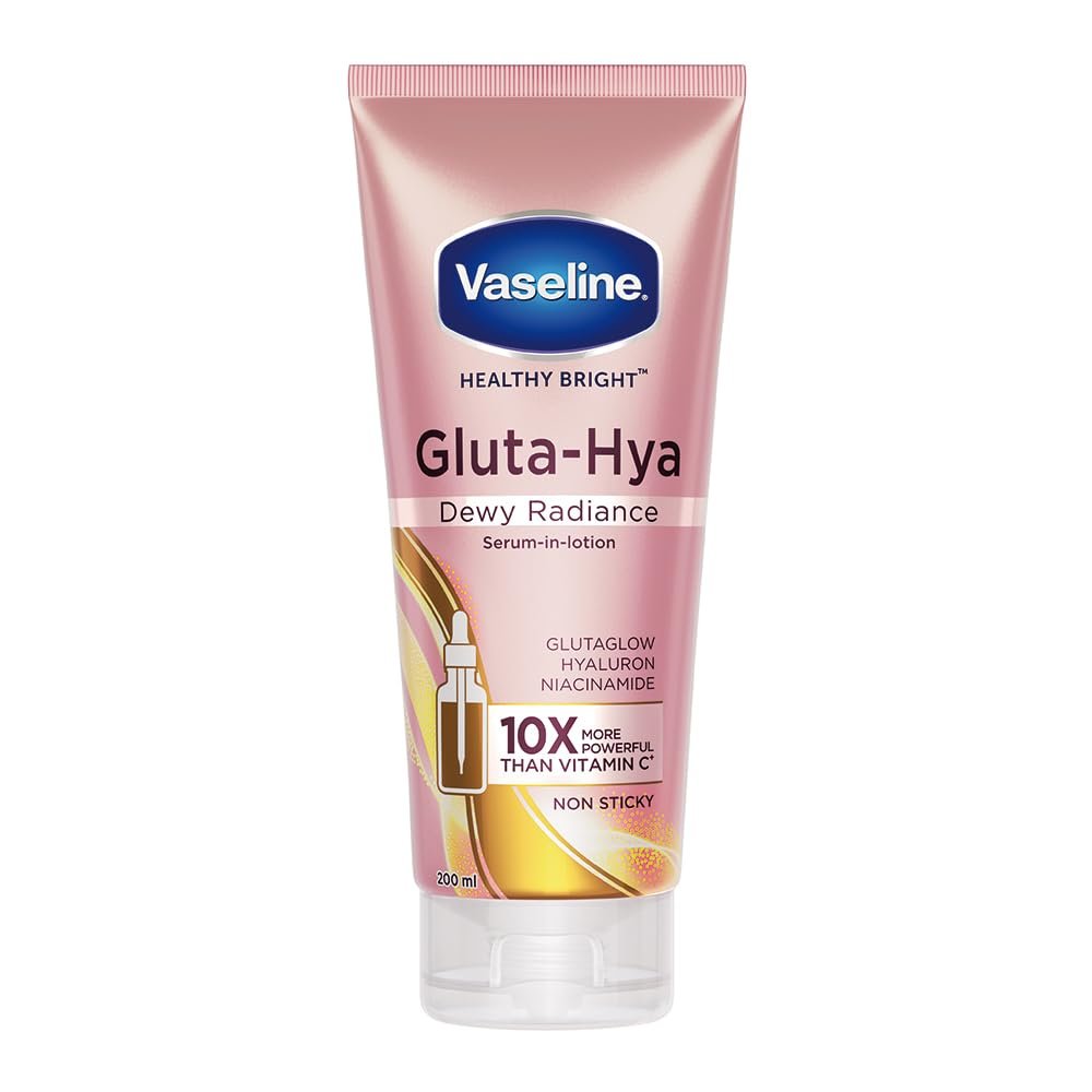 Official product photograph of Vaseline Gluta-Hya Dewy Radiance Serum-in-Lotion 200ml