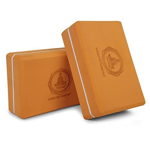 Vedam High Density EVA Foam Yoga Blocks Set of 2 - product photograph showing the exact Amazon India variant