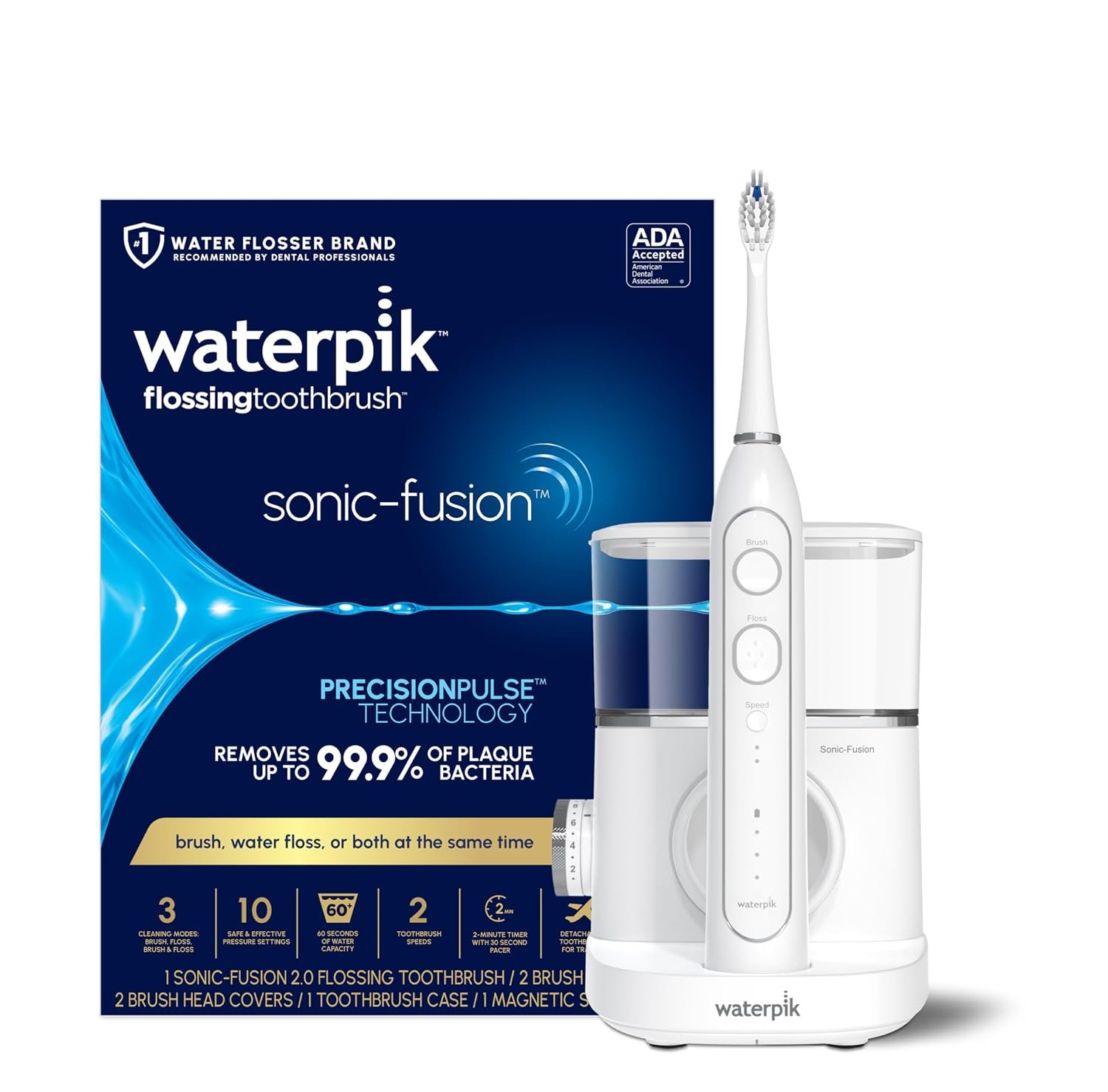 Waterpik Sonic-Fusion 2.0 Professional Flossing Toothbrush SF-04 — product photo showing the listed model or variant