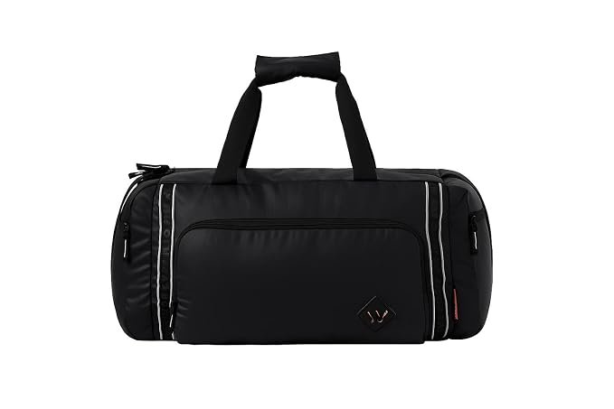 Official product photograph of Wildcraft Dark Edition Duffle Bag 25L Black